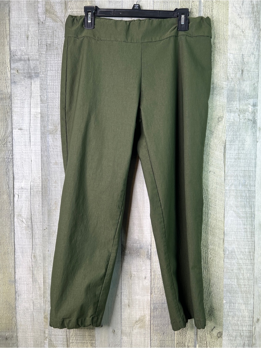Style Rite Inc. XXLarge Green Stretch All Over Cropped Dress Pants